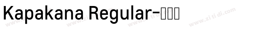 Kapakana Regular字体转换